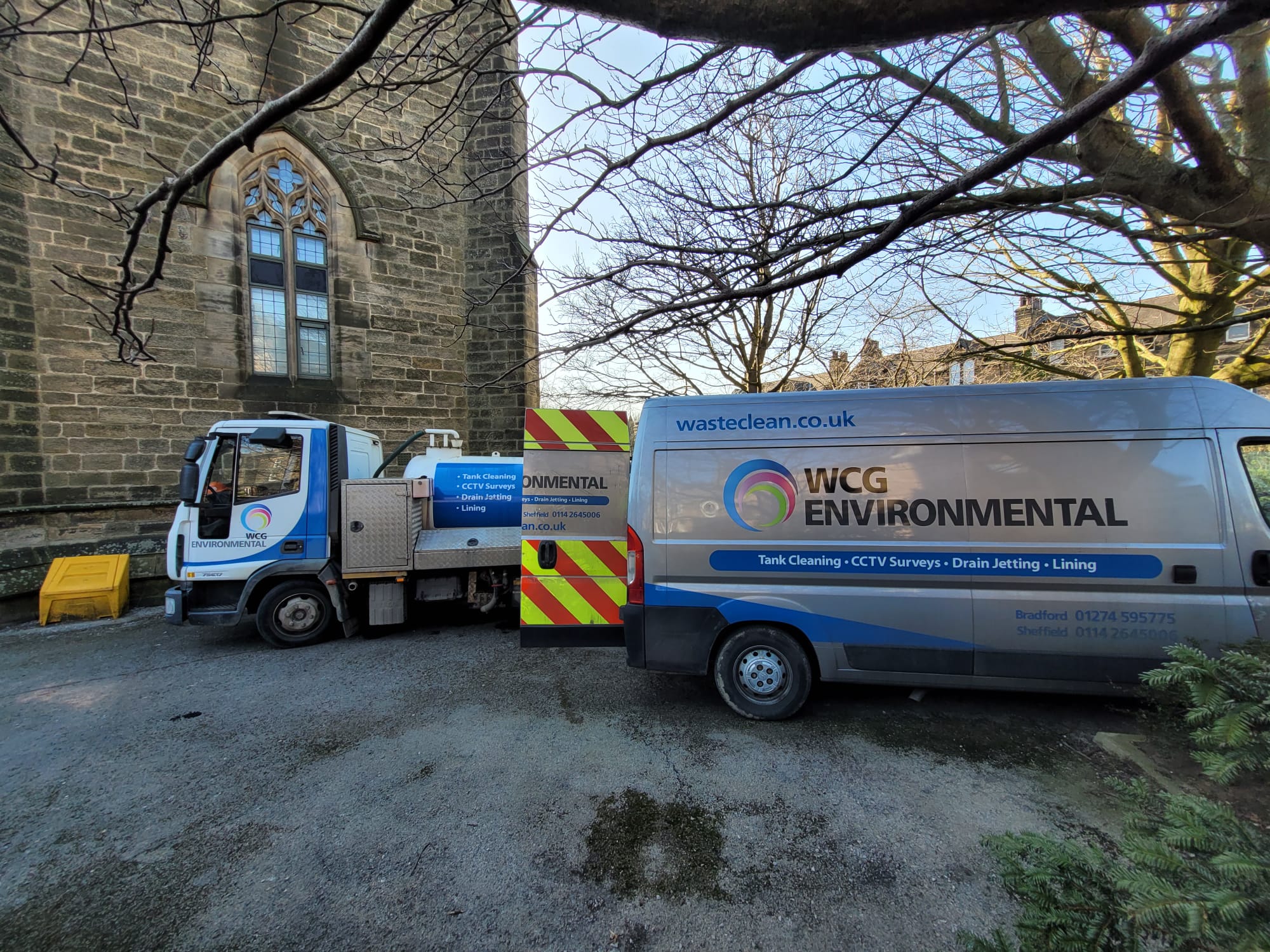 WasteClean fleet operating on a specialist environmental site